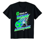 Youth 6 Years Of Being Awesome Soccer-Themed 6th Birthday Party T-Shirt