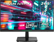 Ecran PC Gamer 240Hz 24.5 Pouces, 1080P Full HD 1ms GTG FreeSync Moniteur sans Cadre, 95% DCI-P3, 75 * 75 VESA, Faible lumière Bleue, DP & HDMI x2, P2510H