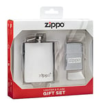 Zippo Coffret Cadeau Briquet et flasque, Argent