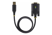 StarTech.com 3ft (1m) USB to Serial Adapter Cable, Interchangeable DB9 Screws/Nuts, COM Retention, USB-A to DB9 RS232, FTDI IC, Level-4 ESD Protection, Windows/macOS/ChromeOS/Linux - Rugged TPE Construction (1P3FFCB-USB-SERIAL) - USB / serielkabel - USB t
