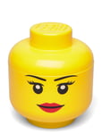 Lego Storage Head (Small - Skeleton Home Kids Decor Storage Storage Boxes Yellow LEGO STORAGE