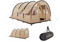 Grand Canyon Helena 3 - Tente Tunnel pour 3 Personnes | Tente, Tente familiale avec Deux Zones de Couchage | Désert de Mojave (Beige)