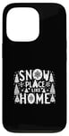 Coque pour iPhone 13 Pro Snow Place Like Home, des vacances de Noël confortables