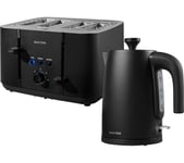 SALTER COMBO-8824 Kuro Jug Kettle & 4-Slice Toaster Bundle - Black, Black