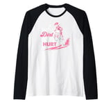 a little dirt never hurt girls dirt bike motocross women Raglan Baseball Tee