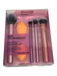 REAL TECHNIQUES Every Essentials Set - inc 4 Brushes & Complexion Sponges