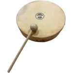 FUZEAU - 70627 - Tambourin en bois - Peau naturelle Ø 20 cm sans cymbalette - Livré avec 1 mailloche - Authenticité du son garantie - Dès 4 ans,beige