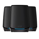 NETGEAR Orbi WiFi 6 Mesh (RBK863SB) | Système WiFi 6 Tri Band | Couvre 750 m² et 100 appareils | Routeur jusqu'à 6Gbps (AX6000) | Compatible Toutes Box | Idéal Murs épais | Armor Inclus 1an