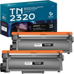 TN2320 Toner Compatible pour Brother TN-2320 TN-2310 Toner pour Brother MFC-L2700DW MFC-L2700DN MFC-L2720DW HL-L2340DW HL-L2300D DCP-L2520DW DCP-L2540DN MFC-L2740DW HL-L2360DN(2 Noirs).[G1176]