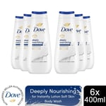 Dove Advanced Care Bodywash Deeply Nourishing 24H Renewing Micromoisture,6x400ml