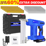 Cordless Brad Nailer 2-in-1 Nail Gun Staple Gun Battery Charger Woodworking DIY