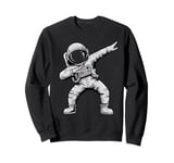 Astronaut Dabbing in Space Cosmic Galaxy Adventure Tee Sweatshirt