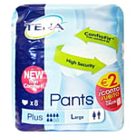 Tena Pants Plus sous-Vêtements Pour L'Incontinence Unisexe 8 Pièces