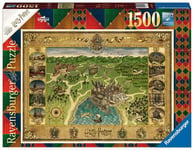 Puzzle 1500 pièces Ravensburger Harry Potter La carte de Poudlard