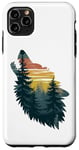 Coque pour iPhone 11 Pro Max Loup Randonnée Chasse Plein Air Camping Forêt Homme Femme Loup