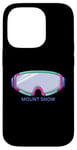 Coque pour iPhone 14 Pro Retro Mount Snow Vermont Masque de ski