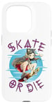 Coque pour iPhone 15 Pro Skate or Die - Cool Anime Skateboarding Girl