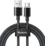 Mcdodo Dichromatic USB-A til USB-C-kabel - Sort/1,2 meter