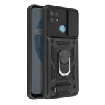 Case for Samsung Galaxy A14 5G with Camera Cover and Ring Support Black