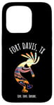 Coque pour iPhone 15 Pro Fort Davis Texas USA Motif Kokopelli dansant