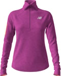 New Balance Womens Impact Run Heat Grid Half Zip Top