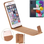 For Samsung Galaxy A51 cork cover case bag flipstyle protection walletcase