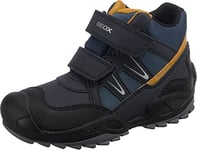 Geox Garçon J New Savage Boy B A Chaussures, Navy/Ochreyellow, 25 EU