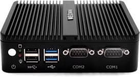 Mini Pc Industriel,Celeron J4125,Ordinateur De Bureau Industriel Windows 10 Pro (64 Bits) Avec 16G Ram Ddr4/512G Ssd,2Rs232,Hdmi Vga Double Affichage,Gigabit Ethernet,Bt4.0,4K,Dual Band Wifi