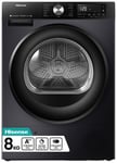 HISENSE Hisense DH3S902BB3 9KG Heat Pump Tumble Dryer - Black