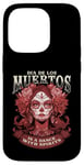 Coque pour iPhone 14 Pro De los Muertos Spritis Jour des morts Crâne Femme