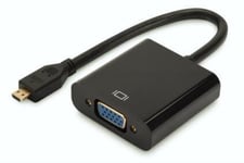 Digitus Audio-Video Adapter microHDMI type D to VGA, FHD, audio 3.5mm MiniJack