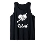 Robert Cupid Heart With Arrow Cute Love Name Robert Tank Top