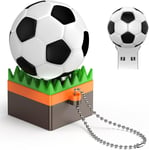 Cle Usb 16Go Football Clé Usb 3.0 Clé Usb Silicone Clef Usb 16 Go Flash Drive Blanc Mémoire Stick Portatif U Disque Stockage De Données Pour Fashion Cadeau[Q1859]