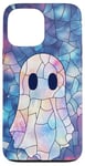 Coque pour iPhone 13 Pro Max Coque Halloween Fantôme Vitrail Style pour Téléphone