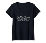 Womens We The People are Tired of Bullshit V-Neck T-Shirt