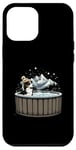 iPhone 12 Pro Max Cool Border Collie in Hot Tub Case