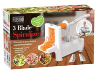 New 3 Blade Vegetable Spiralizer Chopper & Fruit Twister Spiral Cutter Peeler