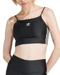 adidas Originals 3-Stripes Sports Bra Long-Sleeve Top - Black