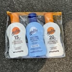 Malibu Sun Cream Lotion Travel Essentials 100ML 3 Pack SPF 20 SPF 15 & AfterSun