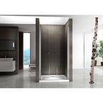 Cadentro - Porte de douche hauteur 180 cm verre transparent 96-100x180 cm