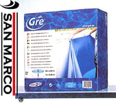 Gre FPROV915 - Liner uni bleu pour piscines ovales 915 x 470 x 120 cm, épaisseur 40/100e, système d'accroche