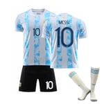 Barn / vuxen 20 21 World Cup ArgentinaJersey set messi-10 28