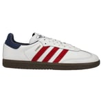 adidas Original Samba OG - Vit/Röd/Navy - Inomhus (IC), storlek 46⅔