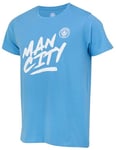 Manchester City FC T-Shirt Manchester City - Collection Officielle - Taille Enfant garçon 8 Ans