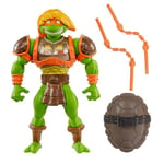 Masters of the Universe MOTU Origins Turtles of Grayskull Michelangelo Posable Action Figure Toy, Teenage Mutant Ninja Crossover with Accessories, HTH13