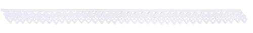 Rayher 31627102 bande décorative en cire: Dentelle, décoration de bougies, blanc