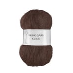 Viking Garn Kid-Silk 308 MÃ¸rk brun