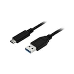 Com Câble usb-a vers usb-c de 1 m - m/m - usb 3.0 - 1 m - usb a - usb c - 3.2 Gen 1 (3.1 Gen 1) - Male connector / Male connector - Noir (USB315AC1M)