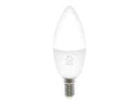 Deltaco - Led-Lyspære - Form: Stearinlys - E14 - 5 W (Ekvivalent 40 W) - Klasse F - 2700-6500 K - Hvit