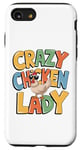 Coque pour iPhone SE (2020) / 7 / 8 Crazy Chicken Lover Hen Mom, Farm Fresh Eggs Farmer